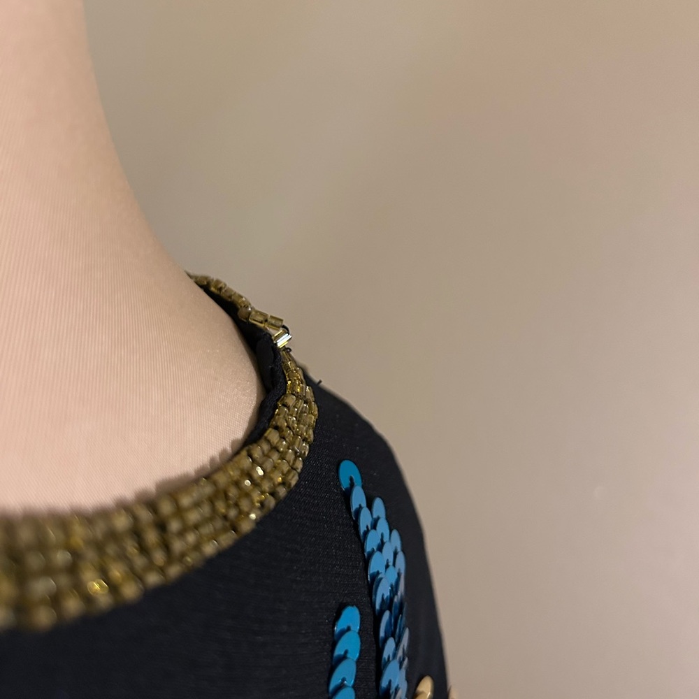 Embellished Black Sequin Jacket - Picture 4 of 5